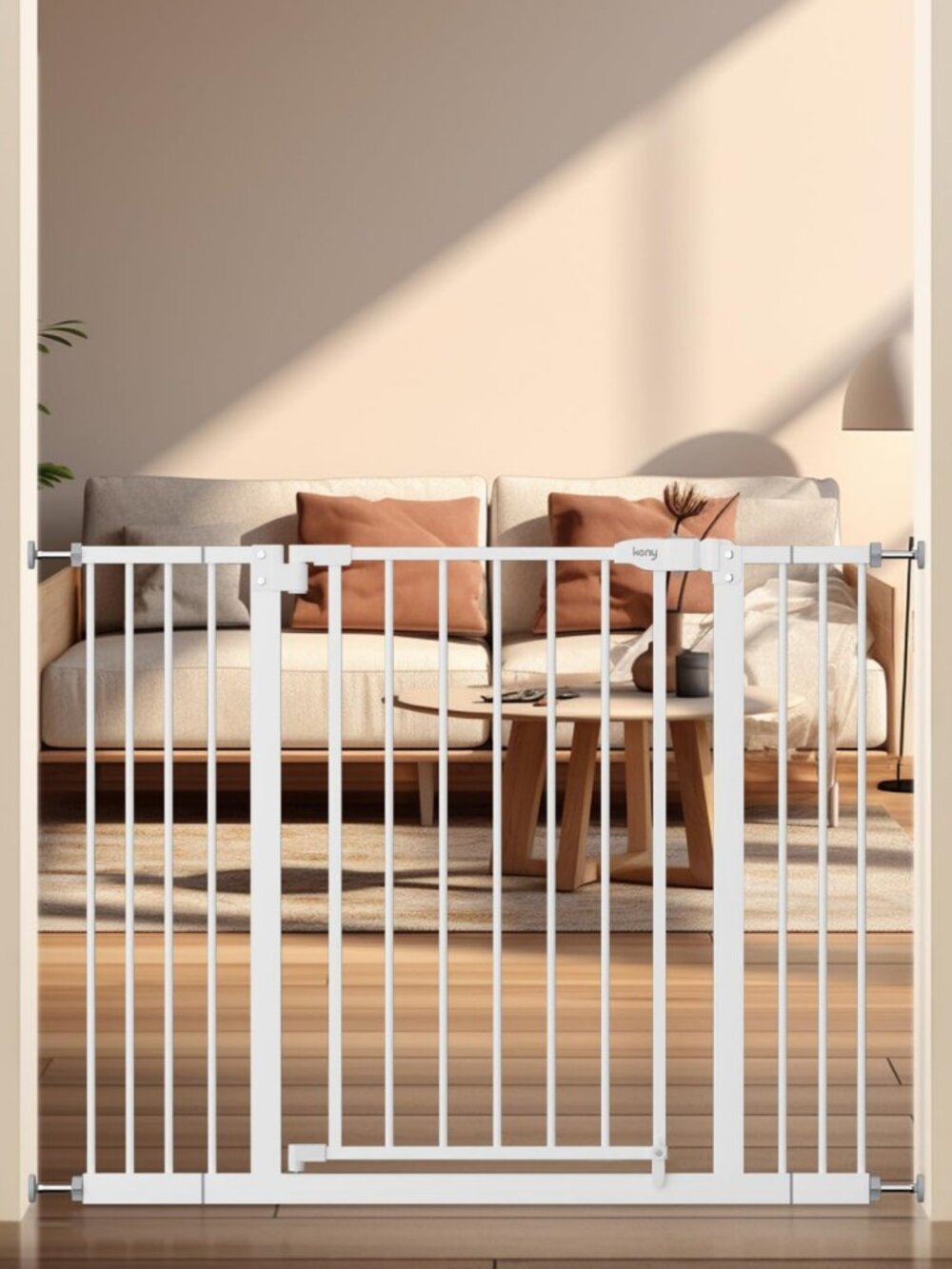 Adjustable 29"-42.5" Baby Gate for Stairs - Auto Close Safety Dog Barrier